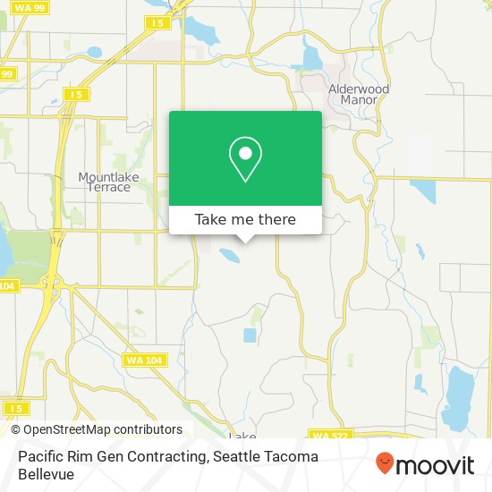 Mapa de Pacific Rim Gen Contracting