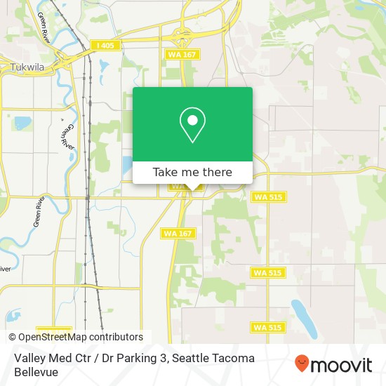 Mapa de Valley Med Ctr / Dr Parking 3