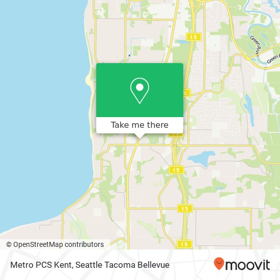 Metro PCS Kent map