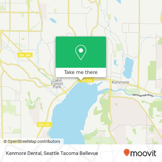Mapa de Kenmore Dental