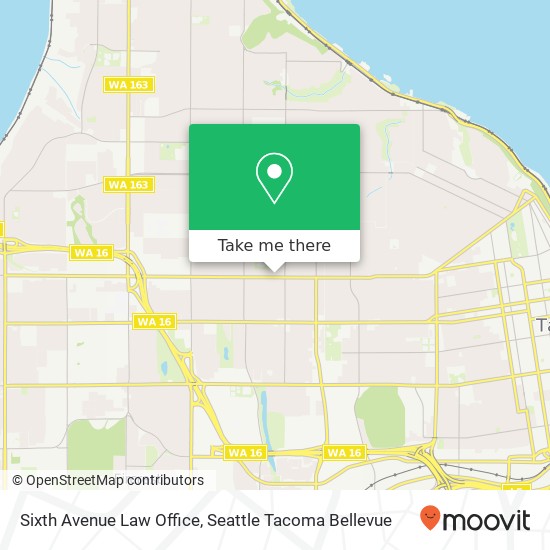 Sixth Avenue Law Office map