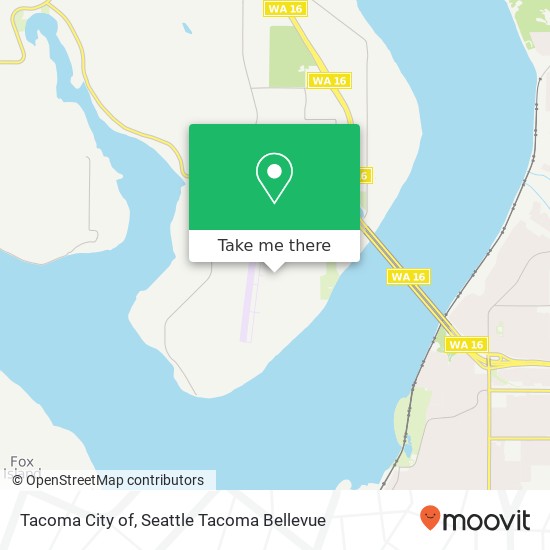 Tacoma City of map