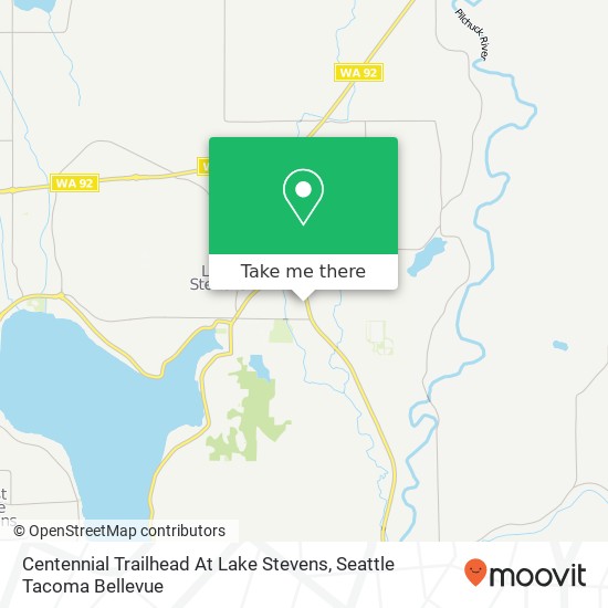 Centennial Trailhead At Lake Stevens map