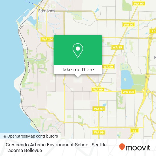 Mapa de Crescendo Artistic Environment School