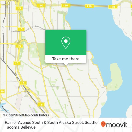 Rainier Avenue South & South Alaska Street map