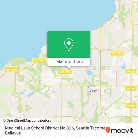 Medical Lake School District No 326 map