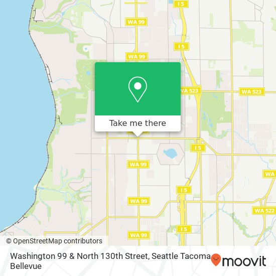 Mapa de Washington 99 & North 130th Street