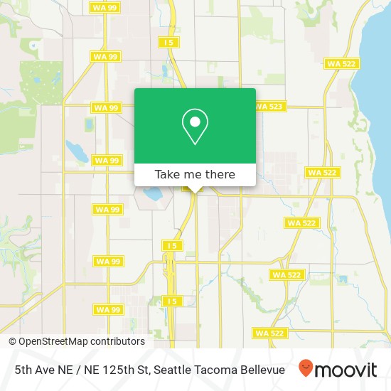 5th Ave NE / NE 125th St map