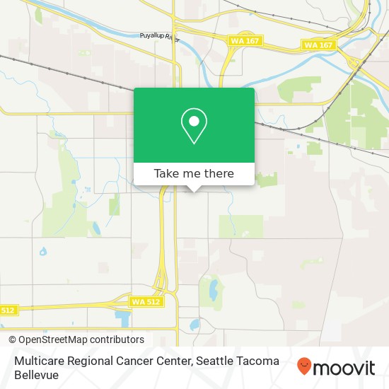 Multicare Regional Cancer Center map