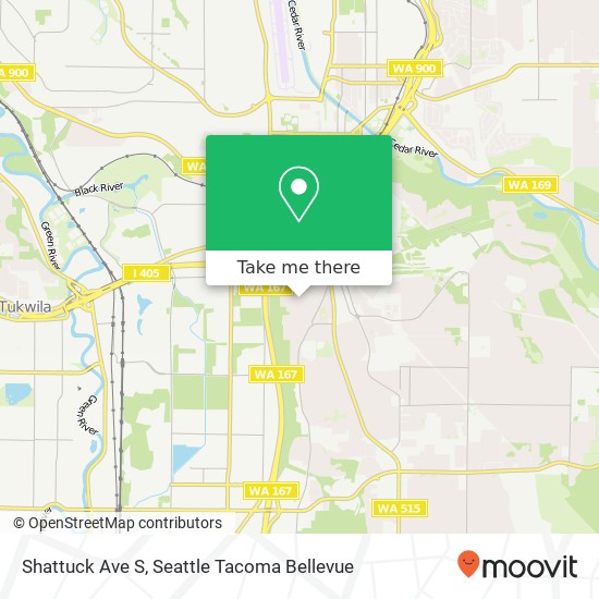 Mapa de Shattuck Ave S