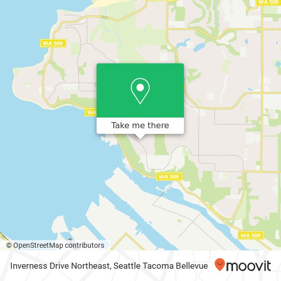 Mapa de Inverness Drive Northeast