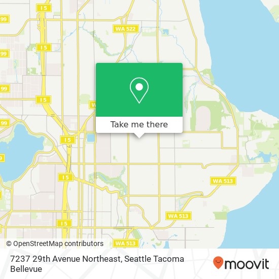 Mapa de 7237 29th Avenue Northeast