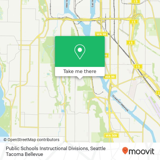 Public Schools Instructional Divisions map