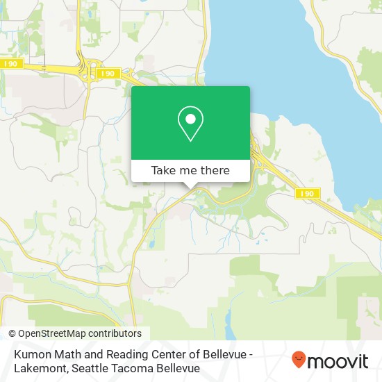 Mapa de Kumon Math and Reading Center of Bellevue - Lakemont