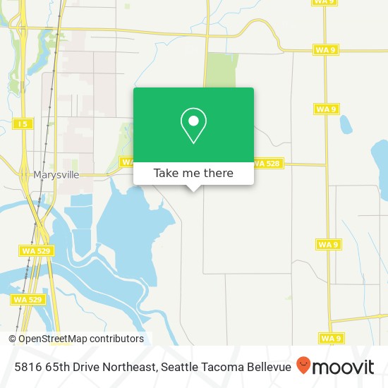 5816 65th Drive Northeast map