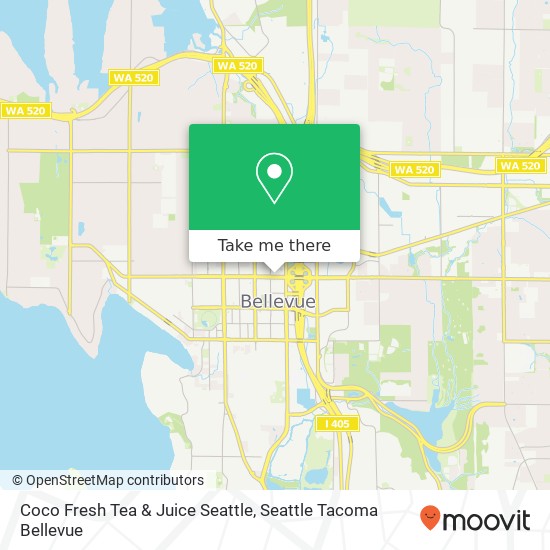 Mapa de Coco Fresh Tea & Juice Seattle