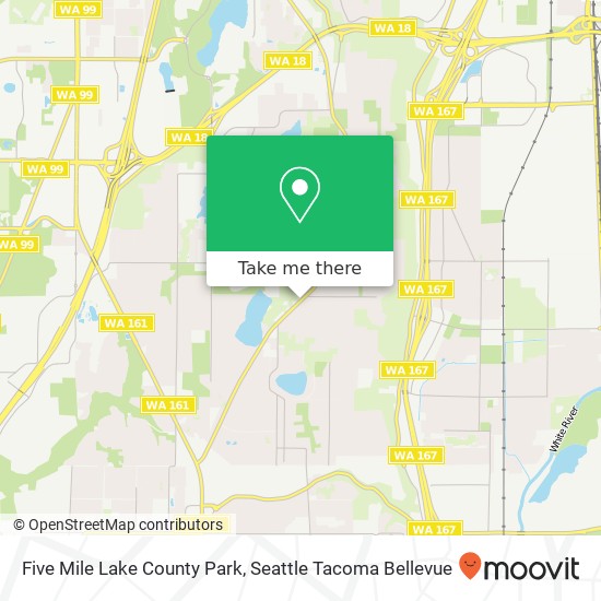 Mapa de Five Mile Lake County Park