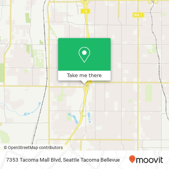 Mapa de 7353 Tacoma Mall Blvd