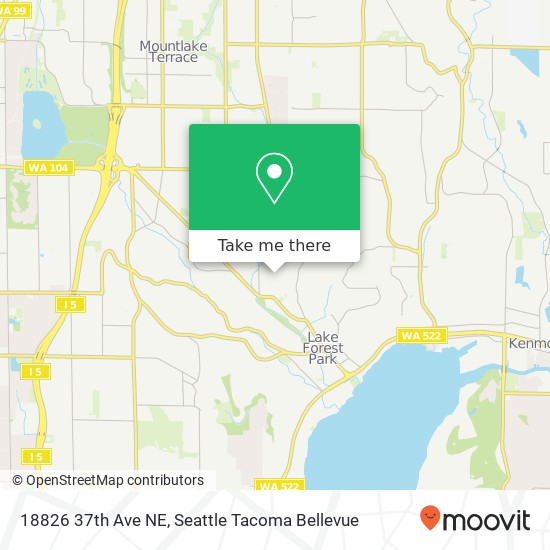 Mapa de 18826 37th Ave NE