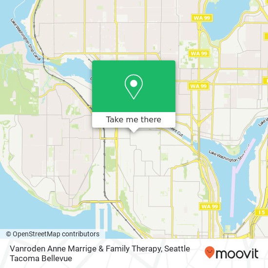 Mapa de Vanroden Anne Marrige & Family Therapy