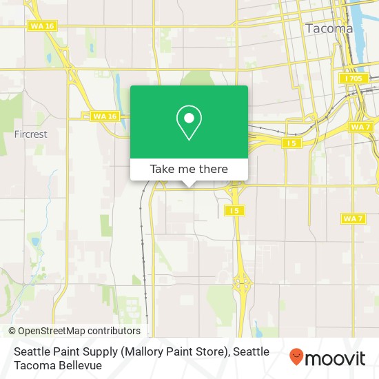 Mapa de Seattle Paint Supply (Mallory Paint Store)
