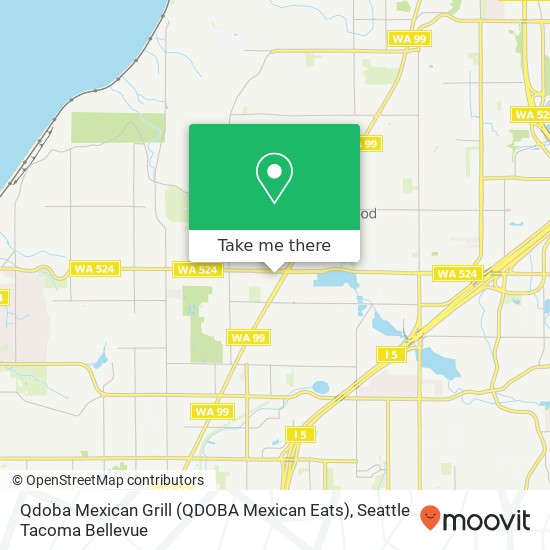 Mapa de Qdoba Mexican Grill (QDOBA Mexican Eats)