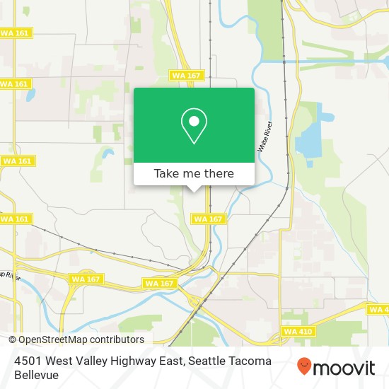 Mapa de 4501 West Valley Highway East