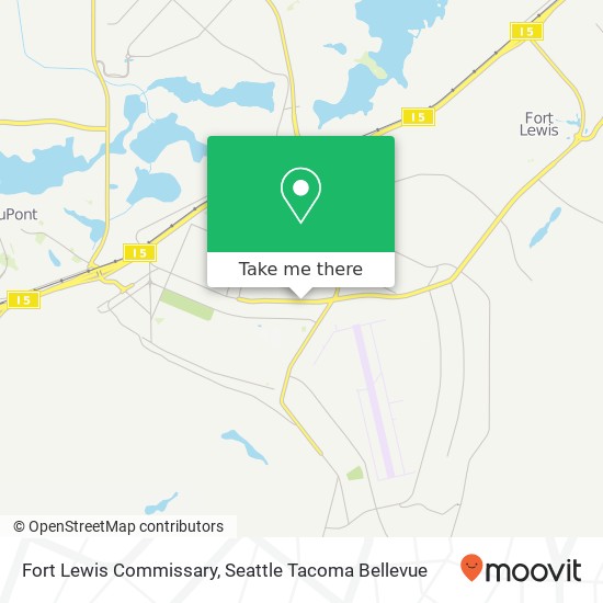 Mapa de Fort Lewis Commissary