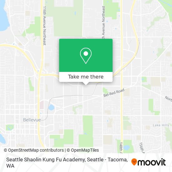 Mapa de Seattle Shaolin Kung Fu Academy