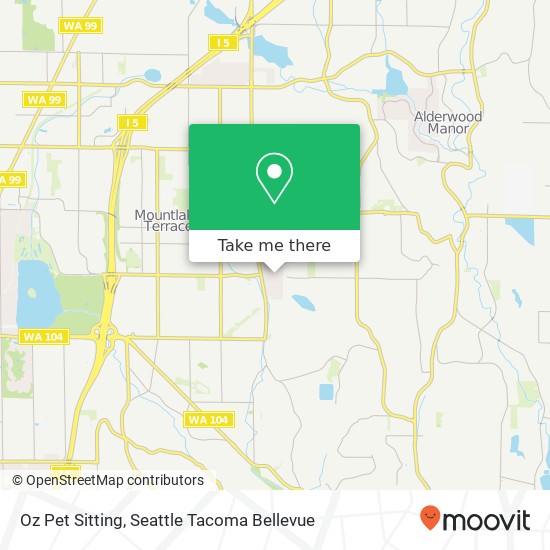 Oz Pet Sitting map