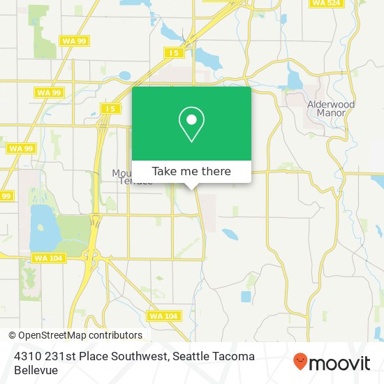 4310 231st Place Southwest map