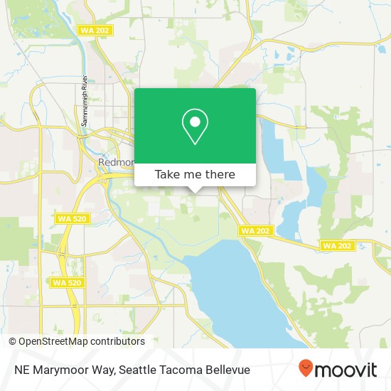 NE Marymoor Way map