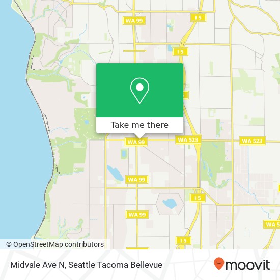 Mapa de Midvale Ave N