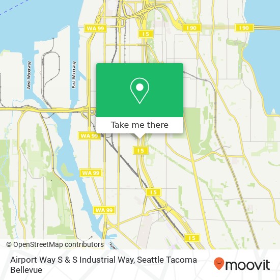 Airport Way S & S Industrial Way map