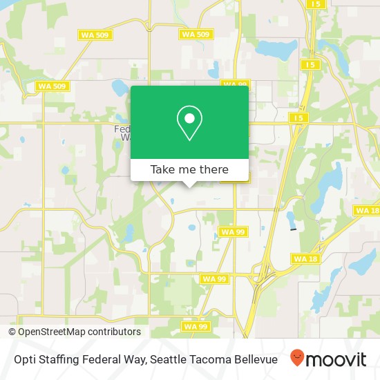 Mapa de Opti Staffing Federal Way