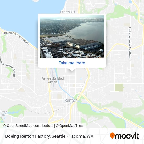 Mapa de Boeing Renton Factory