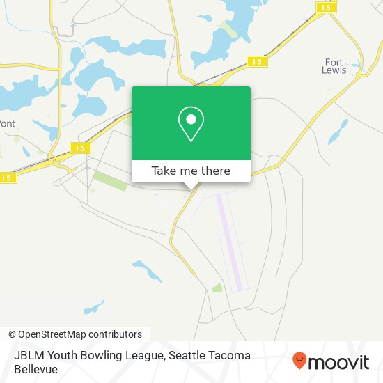 Mapa de JBLM Youth Bowling League