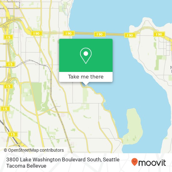 3800 Lake Washington Boulevard South map