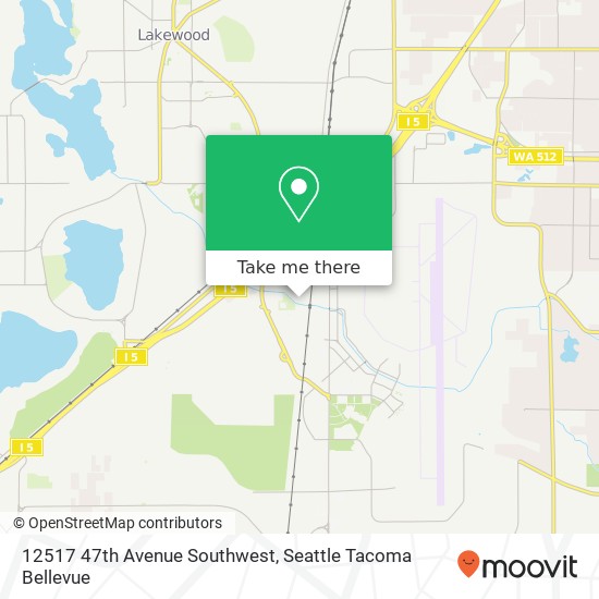 12517 47th Avenue Southwest map