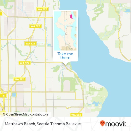 Matthews Beach map