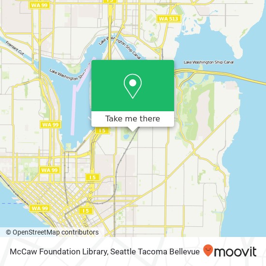 McCaw Foundation Library map