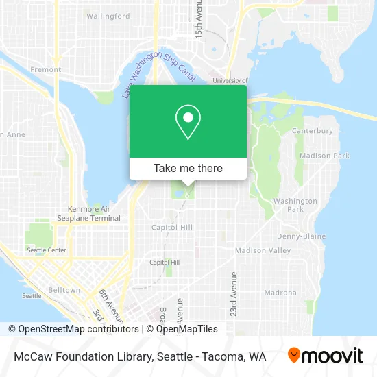 Mapa de McCaw Foundation Library