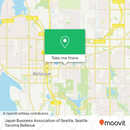 Mapa de Japan Business Association of Seattle