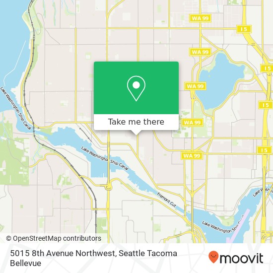 Mapa de 5015 8th Avenue Northwest