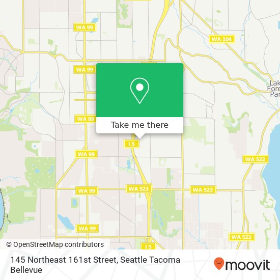 145 Northeast 161st Street map