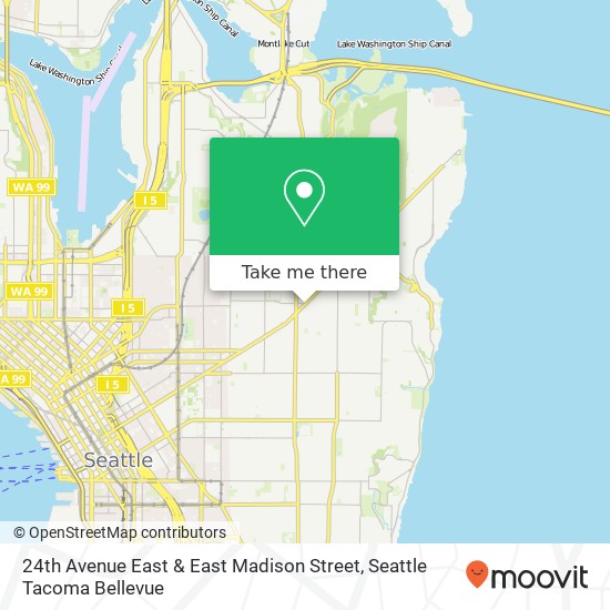 24th Avenue East & East Madison Street map