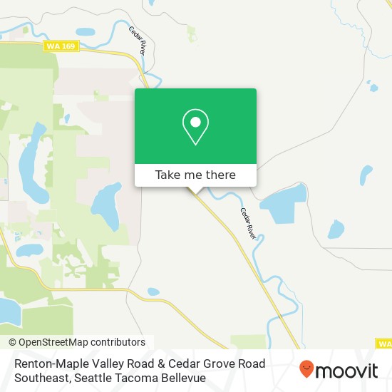 Renton-Maple Valley Road & Cedar Grove Road Southeast map