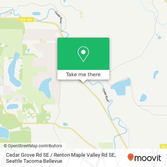 Cedar Grove Rd SE / Renton Maple Valley Rd SE map