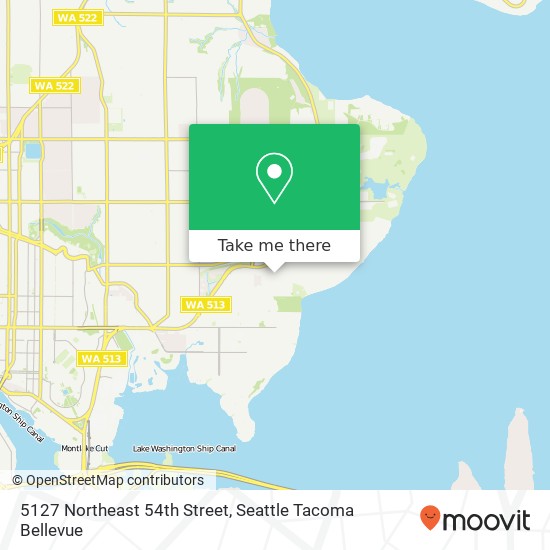 5127 Northeast 54th Street map