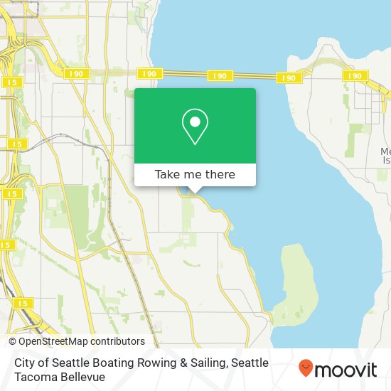 City of Seattle Boating Rowing & Sailing map